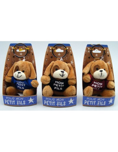 PC peluche chien "Mon petit fils"