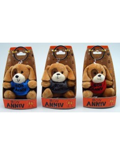 PC peluche chien "Bon anniv"