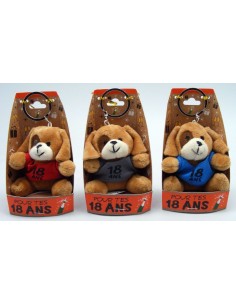 PC peluche chien "18 ans"