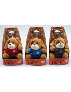 PC peluche chien "Je t'aime...