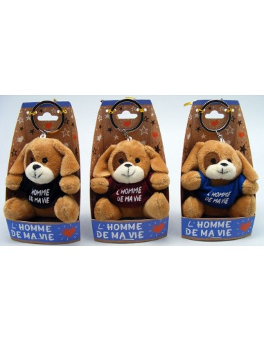 PC peluche chien "L'homme de ma vie"