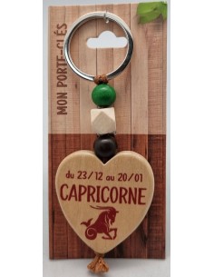 Porte-clés coeur bois...