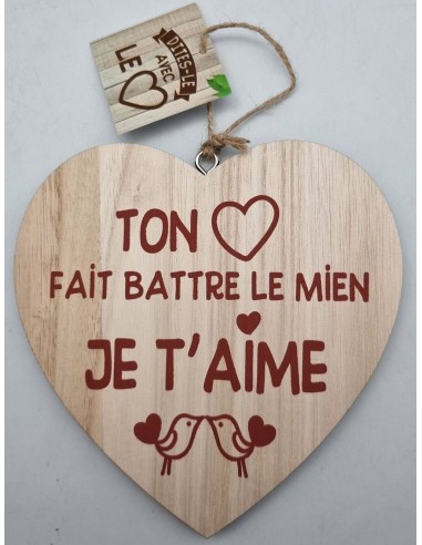 Coeur déco bois "Ton Coeur..."