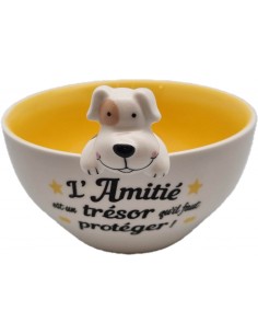 Bol figurine relief "Chien"