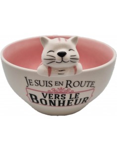 Bol figurine relief "Chat"