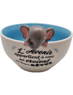 Bol figurine relief "Eléphant"