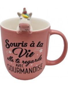 Mug figurine relief "Licorne"