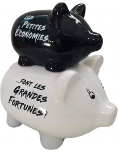 Tirelires cochon double