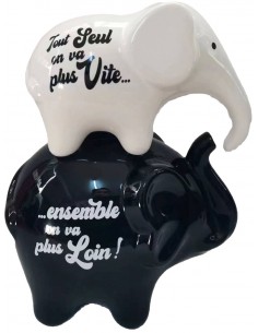 Tirelires éléphant double