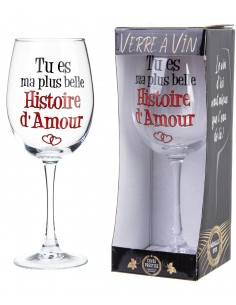 Verre à vin "Histoir d'Amour"