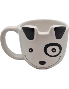 Mug relief Doggy Blanc