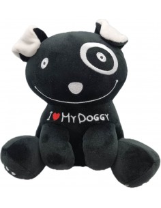 Peluche Doggy Noir 15cm