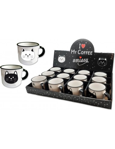 Tasse Expresso Miaou (Présentoir 12pcs)