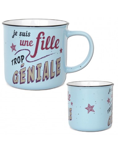 Mug Couleur "Fille Géniale"