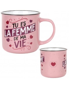 Mug Couleur "Femme de ma vie"